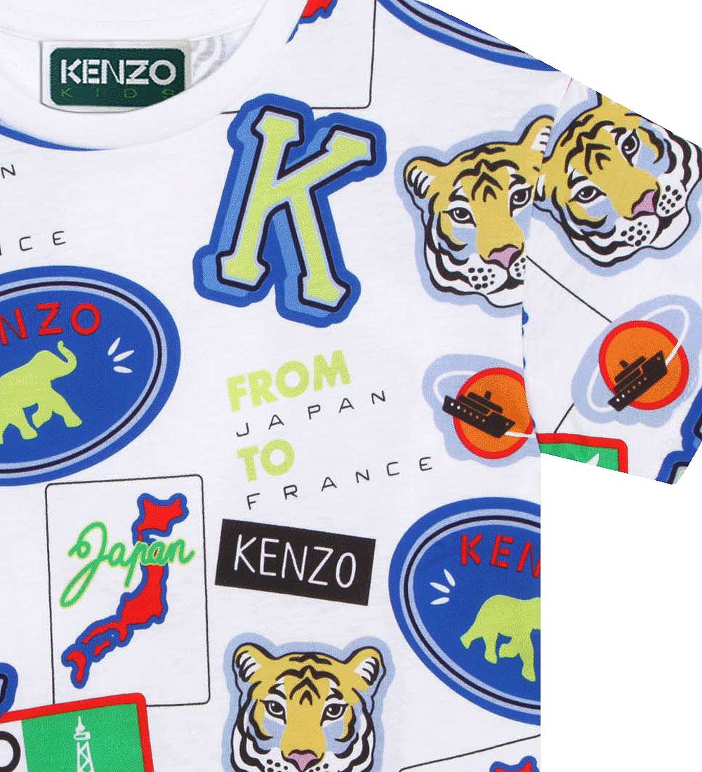 Kenzo T-shirt - Hvid m. Print