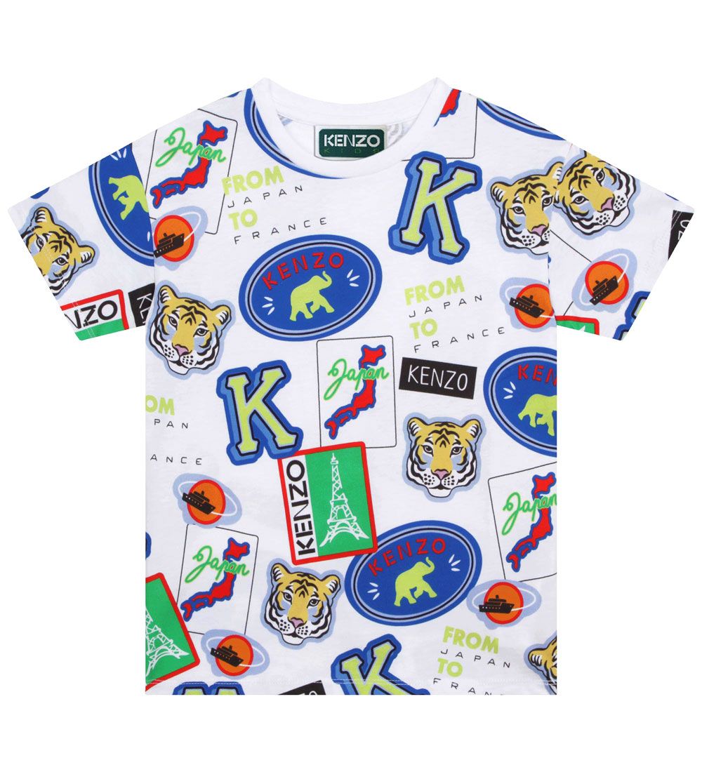 Kenzo T-shirt - Hvid m. Print