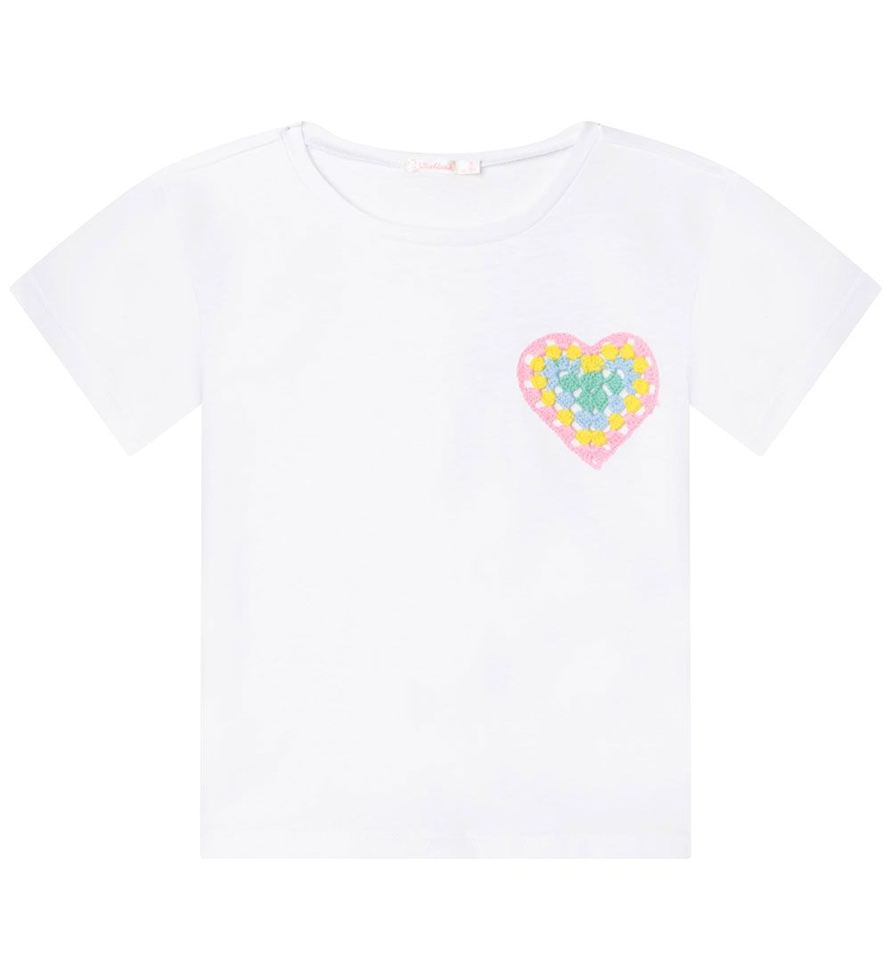 Billieblush T-shirt - Hvid m. Hjerte
