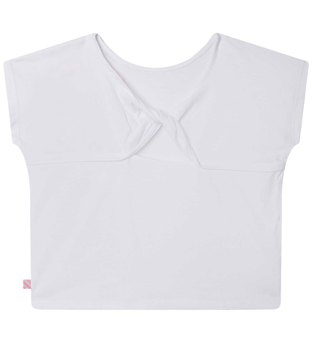 Billieblush T-shirt - Cropped - Hvid m. Sommerfugle