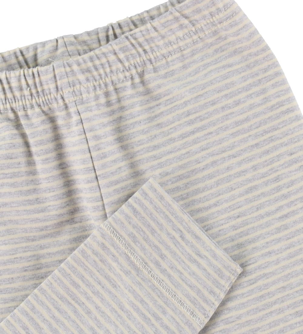 Popirol Leggings - Poclio - Striped Light Grey