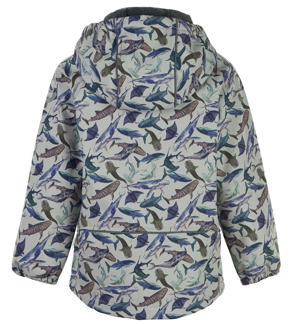 Mikk-Line Softshelljakke m. Fleece - Recycled - Metal m. Hvaler