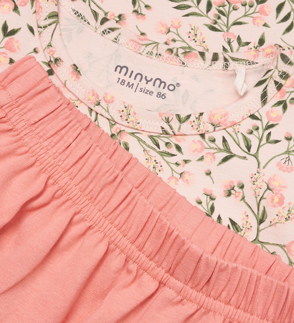 Minymo St - T-shirt/Shorts - AOP - Peach Whip