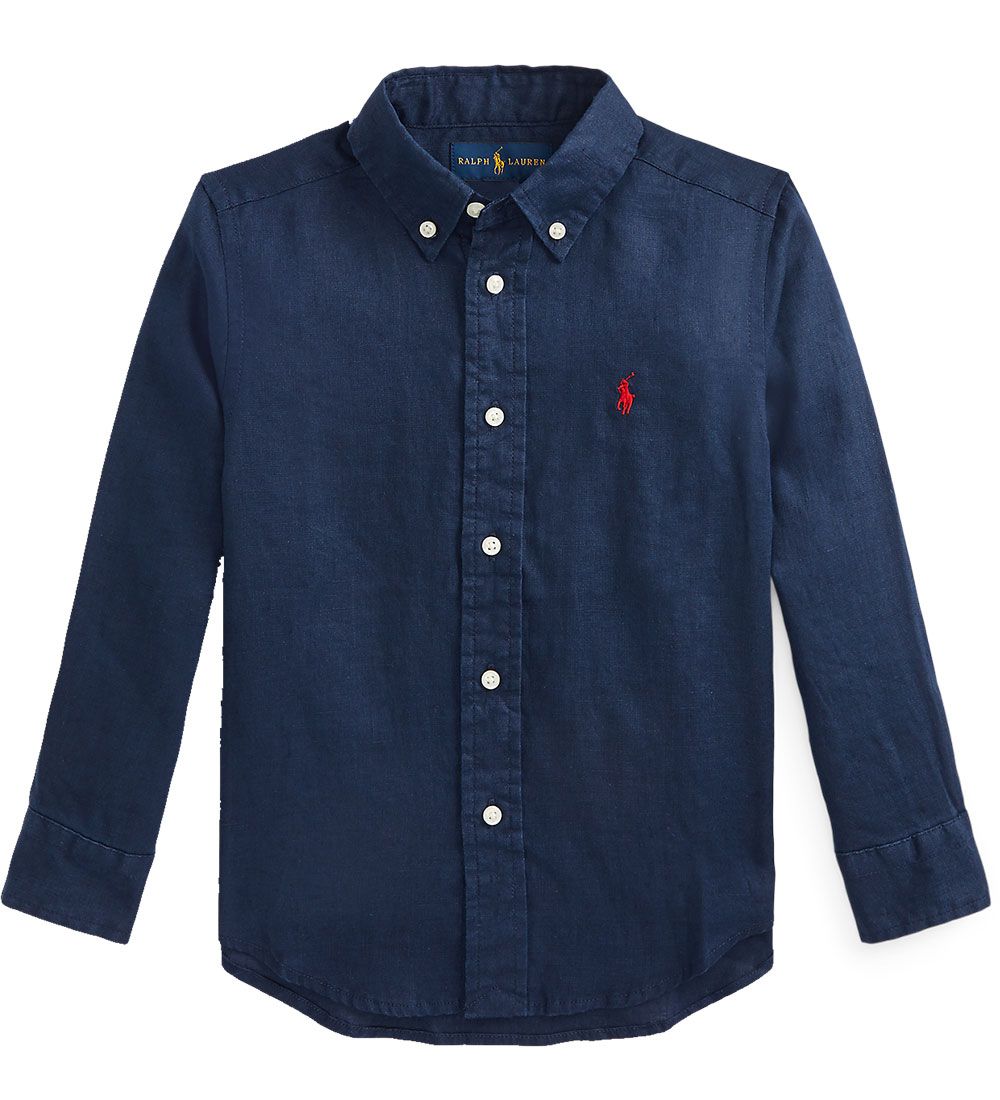 Polo Ralph Lauren Skjorte - Hør - Classics II - Navy