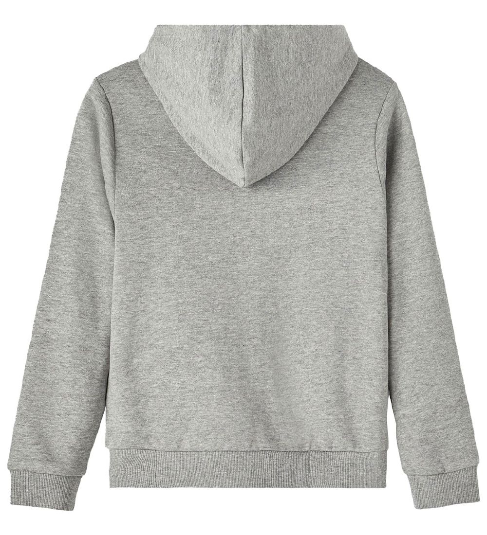 Name It Cardigan m. Hætte - NkfOlise - Grey Melange