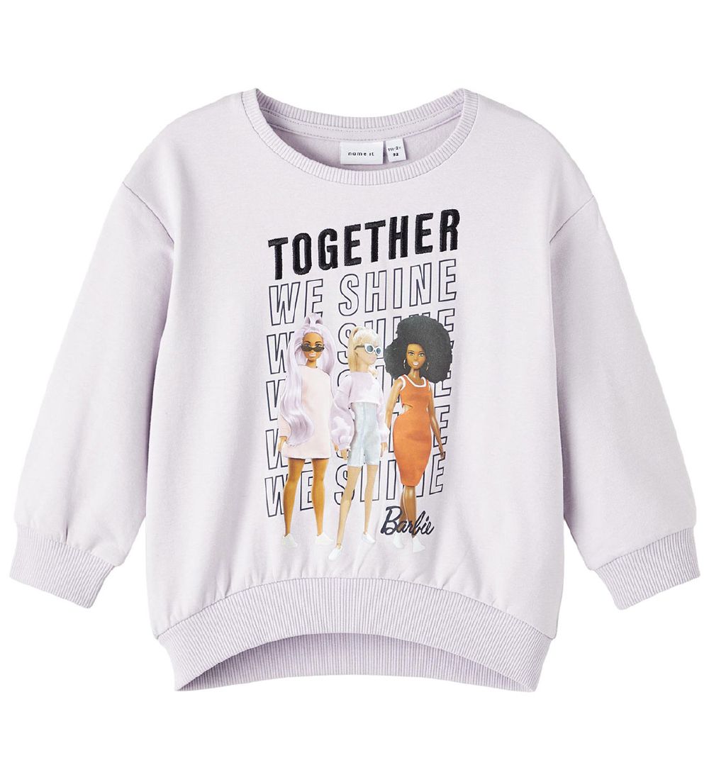 Name It Sweatshirt - NmfNina Barbie - Orchid Petal