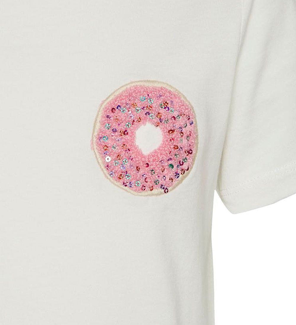 Vero Moda Girl T-shirt - VmMiaFrancis - Snow White/Donut