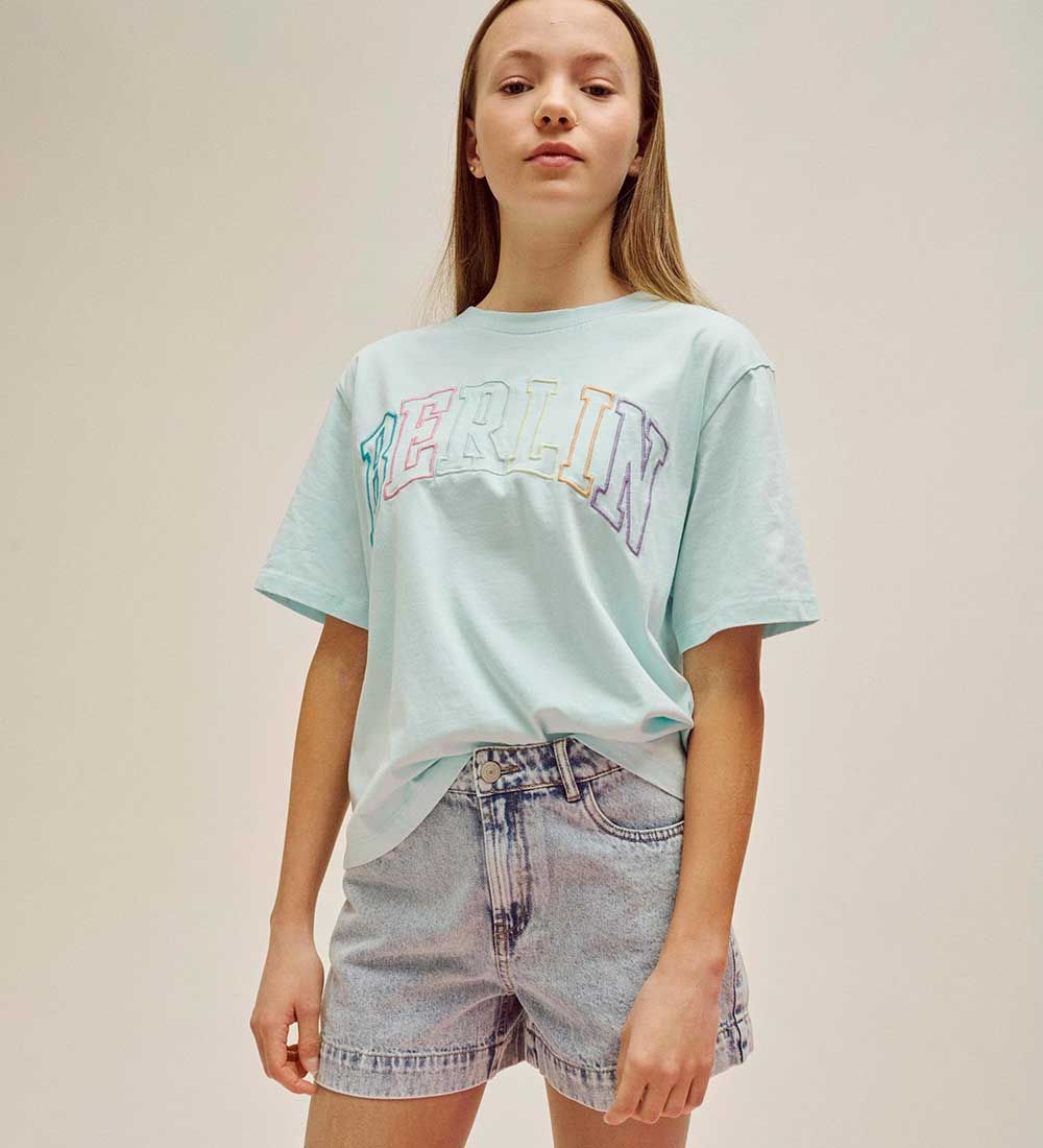 LMTD Shorts - Noos - NlfToneizza - Light Blue Denim/Stonewash