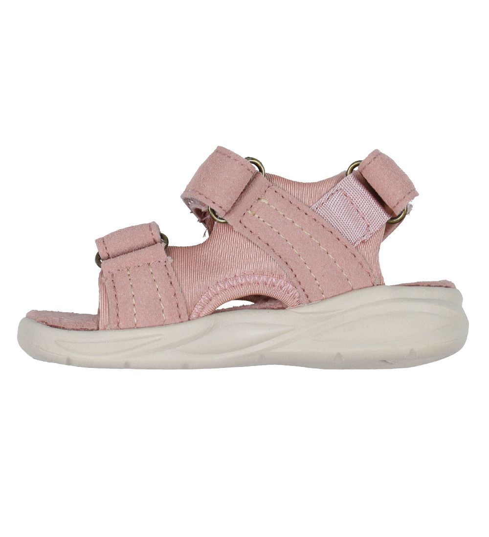 En Fant Sandal m. Velcro - Misty Rose m. Lys