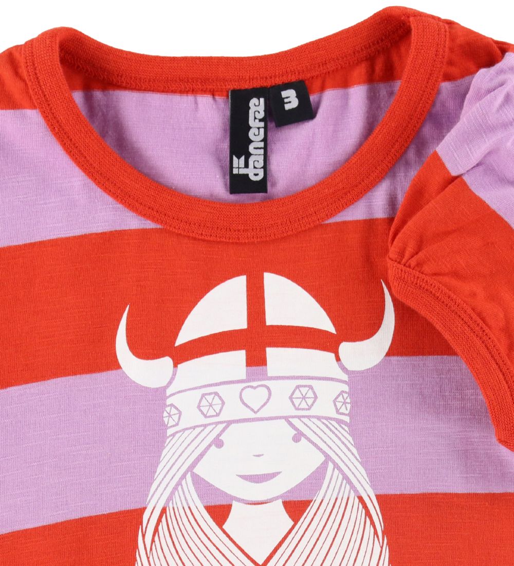 Danefæ Kjole - Danevesterbro - Bright Red/Soft Viola