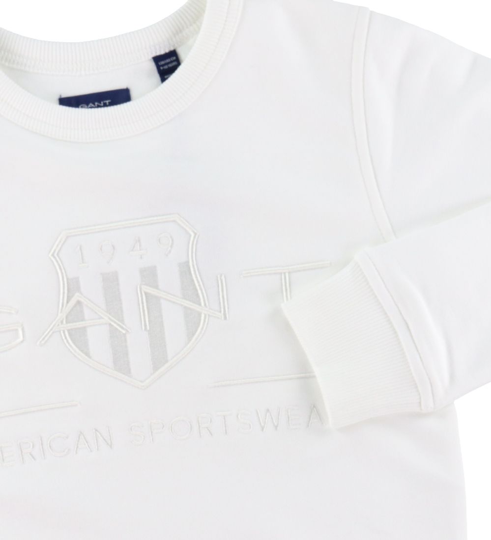 GANT Sweatshirt - Archive Shield - White