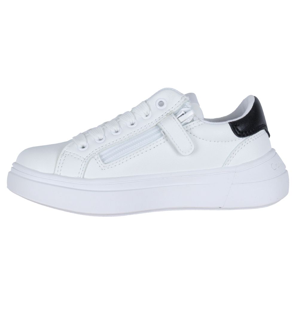 Calvin Klein Sneakers - Low Cut Lace Up - Hvid/Sort