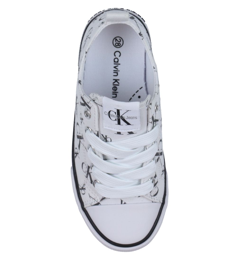 Calvin Klein Sneakers - Low Cut Lace Up - Hvid
