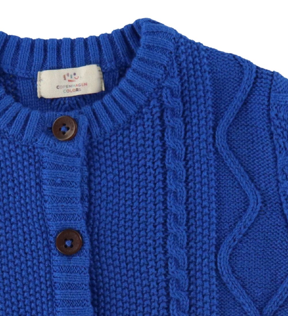 Copenhagen Colors Cardigan - Strik - Sharp Blue