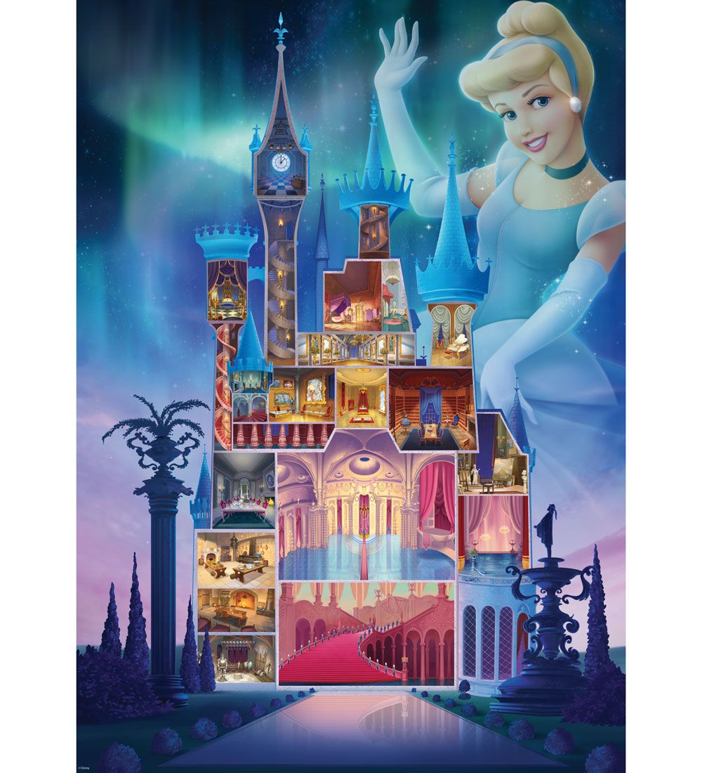 Ravensburger Puslespil - 1000 Brikker - Disney Cinderella