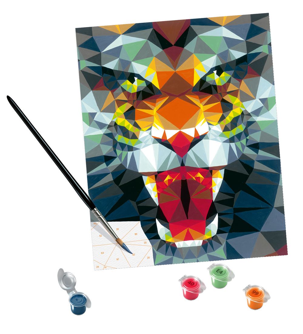 Ravensburger CreArt - Malesæt - Polygon Tiger