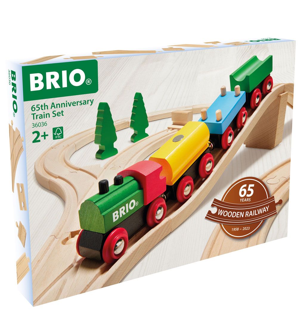 BRIO Togbanesæt - 32 Dele - 65th Anniversary 36036