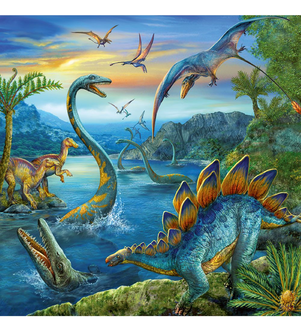 Ravensburger Puslespil - 3x49 Brikker - Dinosaur Facinaiton