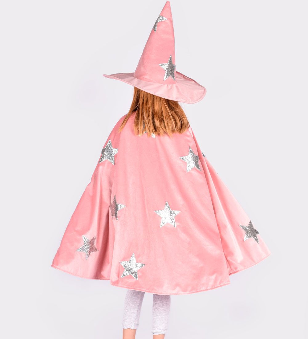 Den Goda Fen Udklædning - Tryllekunstner m. Hat - Pink