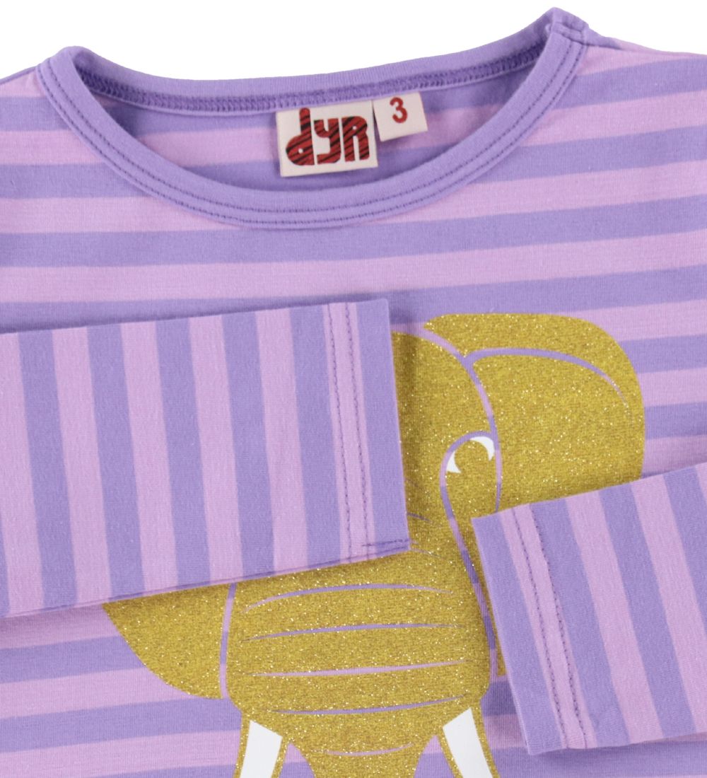 DYR-Cph Kjole - DYRZanzi - Soft Viola/Viola m. Guld Elefant