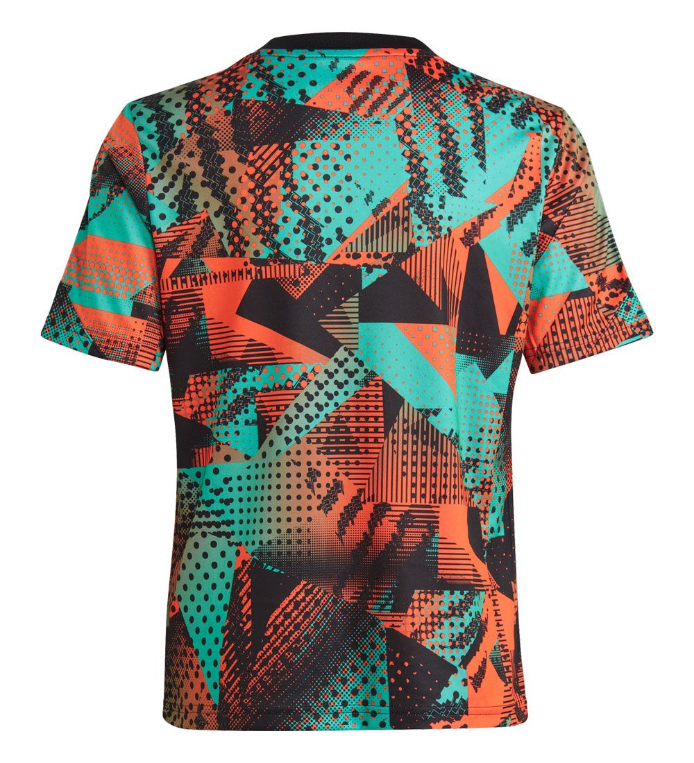 adidas Performance T-Shirt - Messi PTR JSY Y - Grn/Orange/Sort