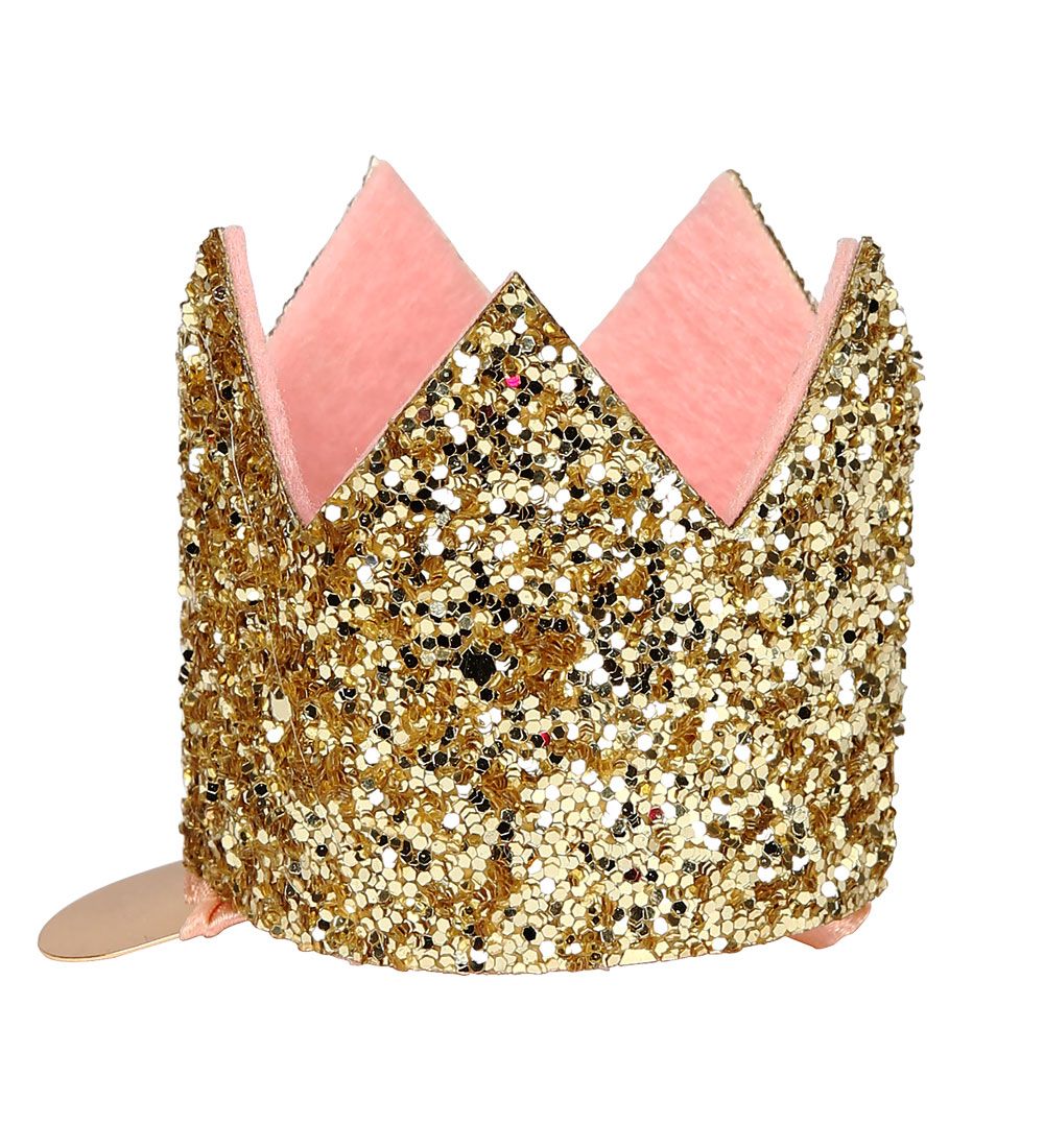 Meri Meri Udkldning - Hrspnde - Mini Gold Crown Hair Clip