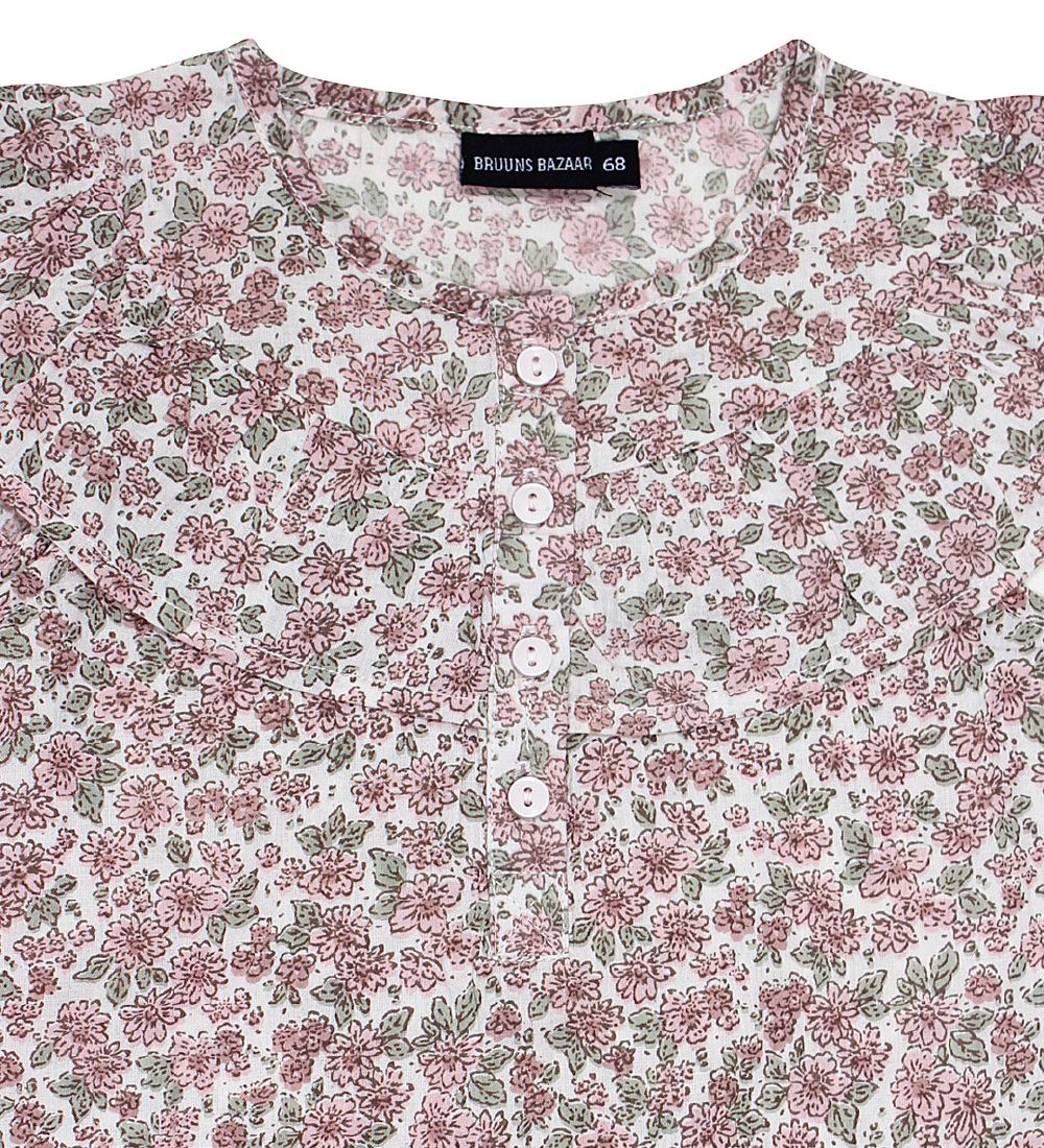 Bruuns Bazaar Sommerdragt - Daryna - Beige m. Blomster