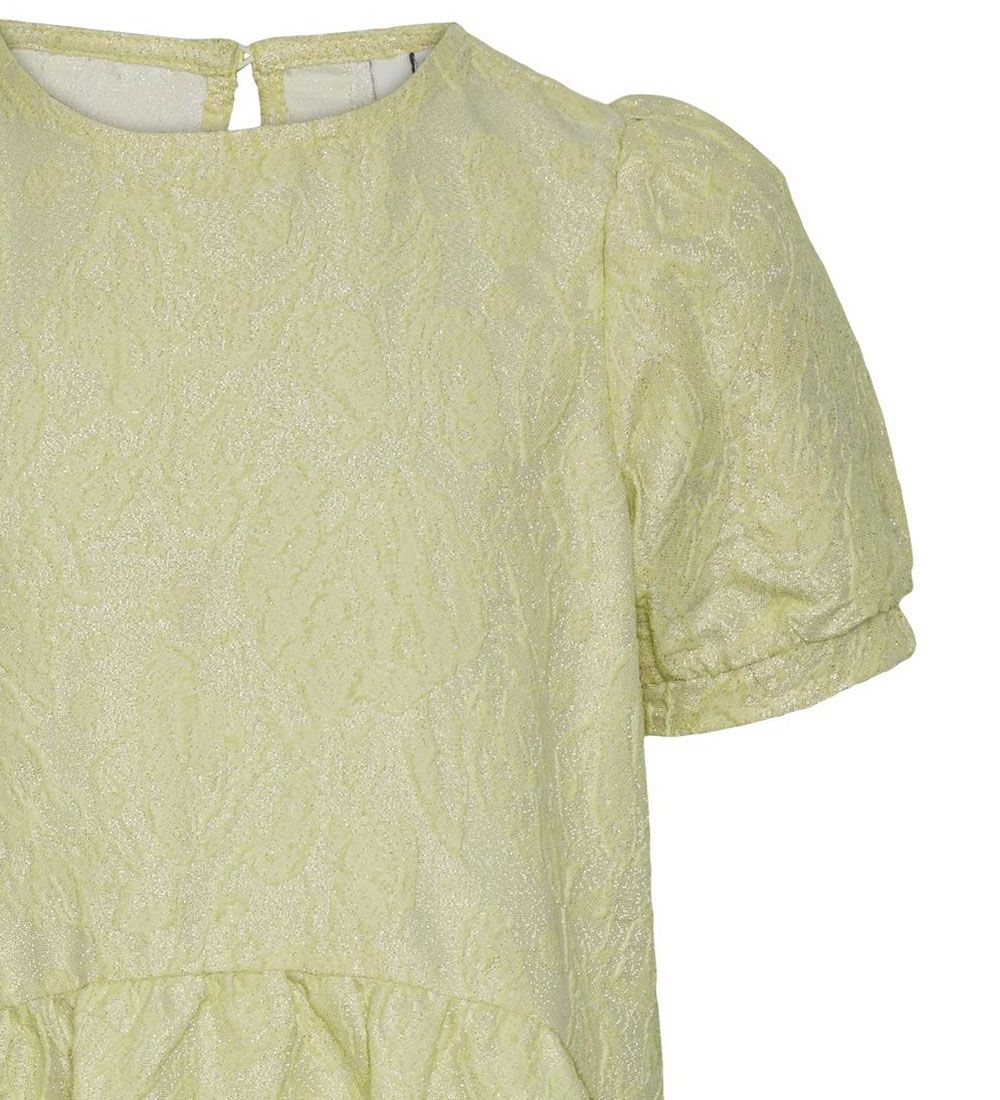 Pieces Kids Kjole - Jacquard - PkJosie - Mellow Yellow