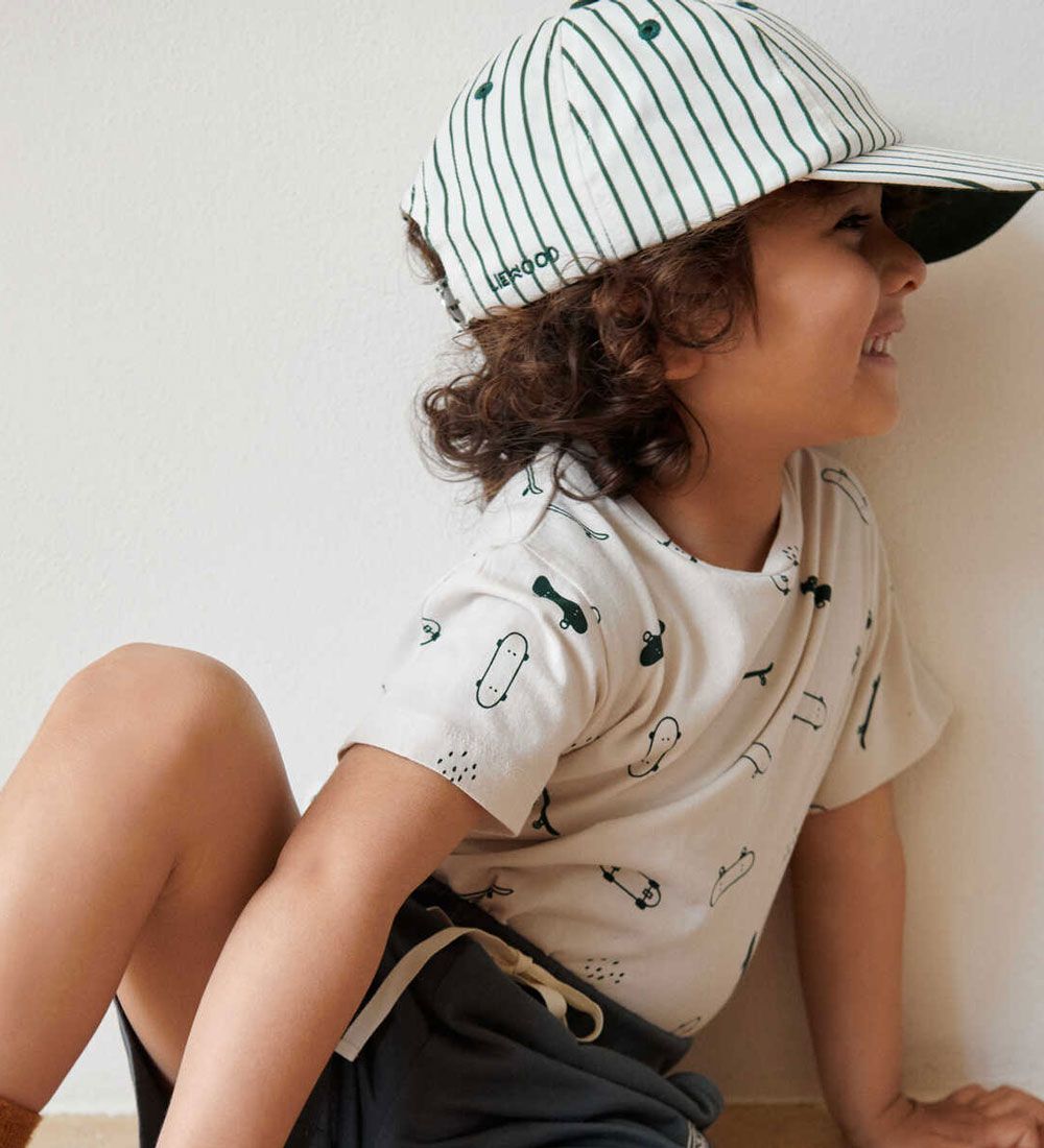 Liewood Kasket - Danny - Stripes Garden Green/Creme de la Creme