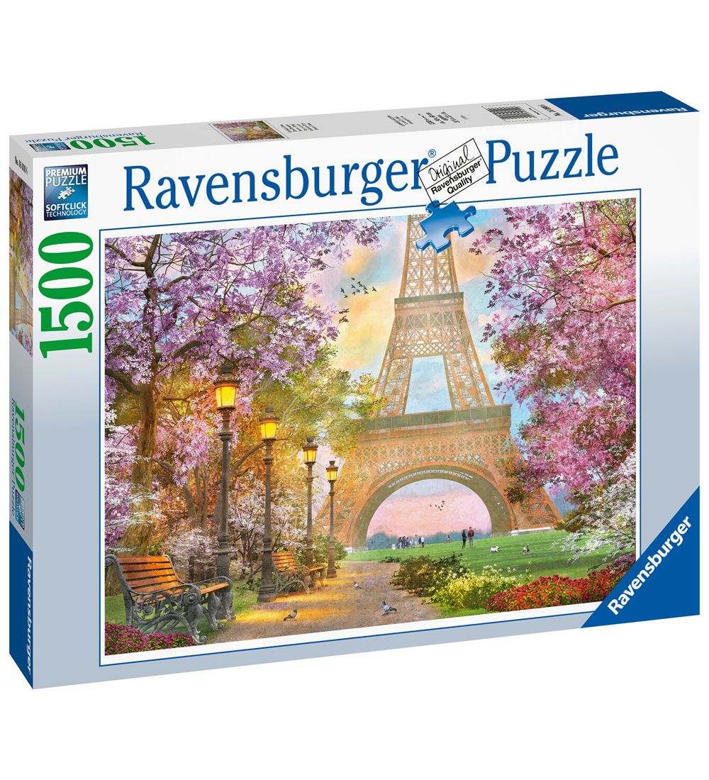 Ravensburger Puslespil - 1500 Brikker - Paris Romance
