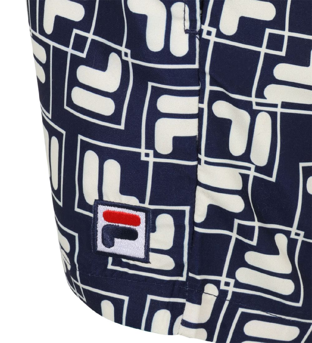 Fila Badeshorts - Laudert AOP - Medieval Blue