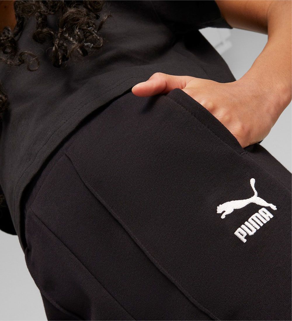 Puma Bukser - Classic Flared - Sort