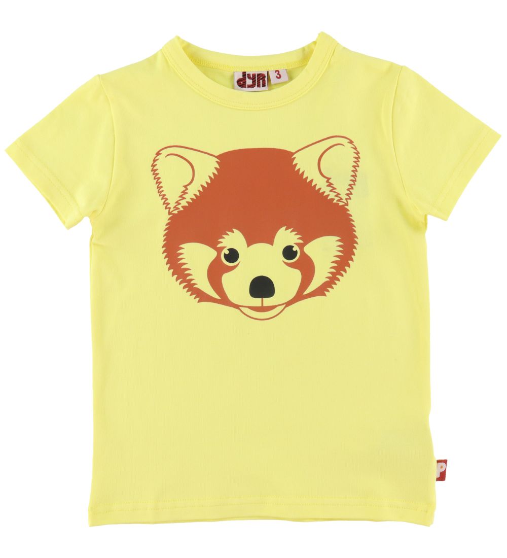 DYR-Cph T-Shirt - DYRGrowl - Pale Yellow m. Rd Panda