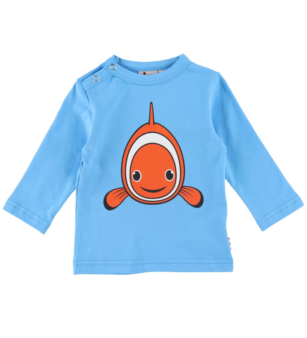 DYR-Cph Bluse - DYRCritter - Mild Blue m. Klovnfisk