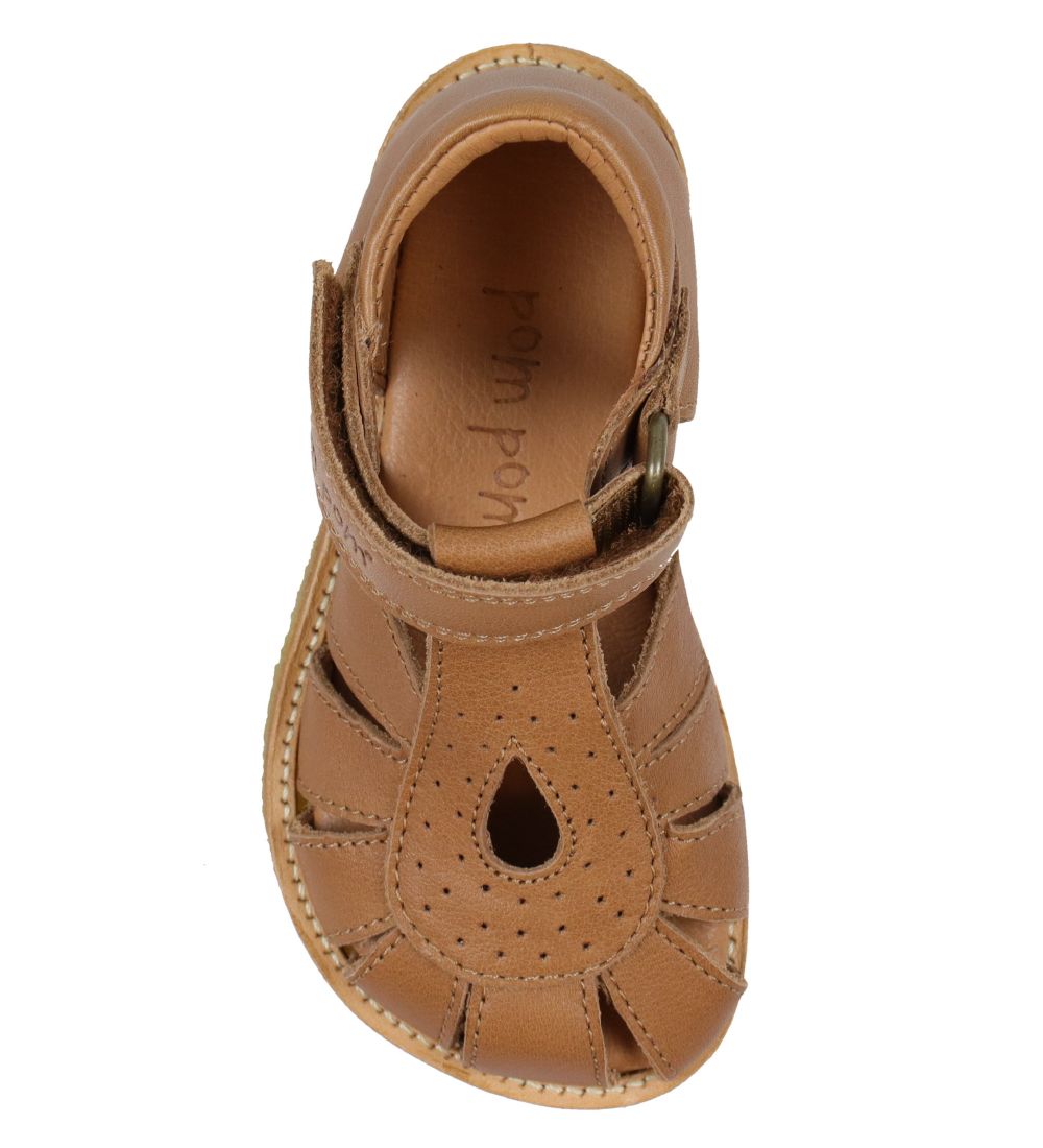 Pom Pom Sandaler - Rub Sole - Camel