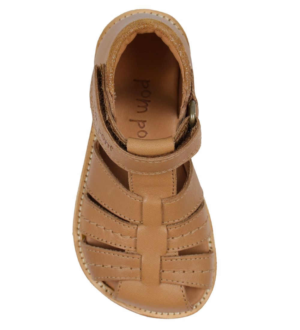 Pom Pom Sandaler - Rub Sole - Camel