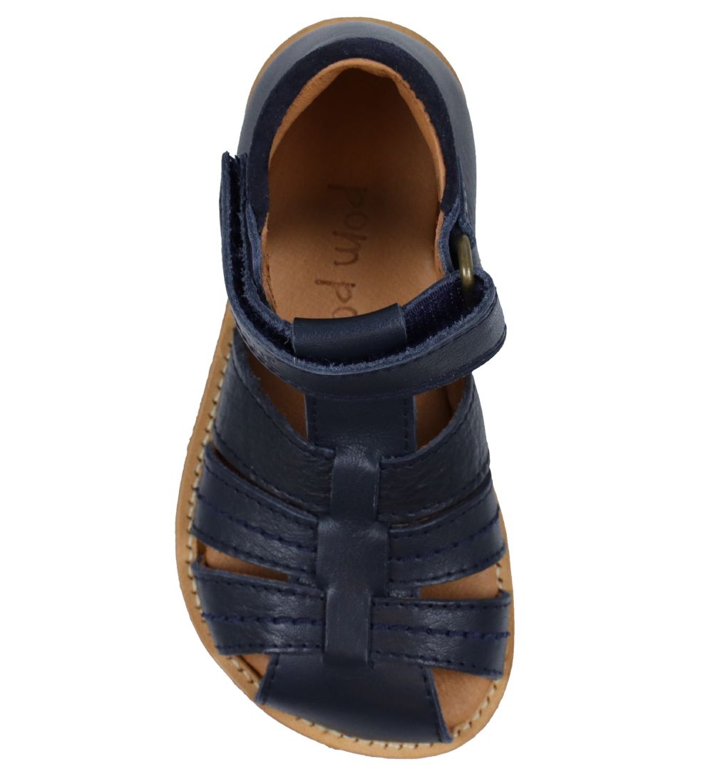 Pom Pom Sandaler - Rub Sole - Navy