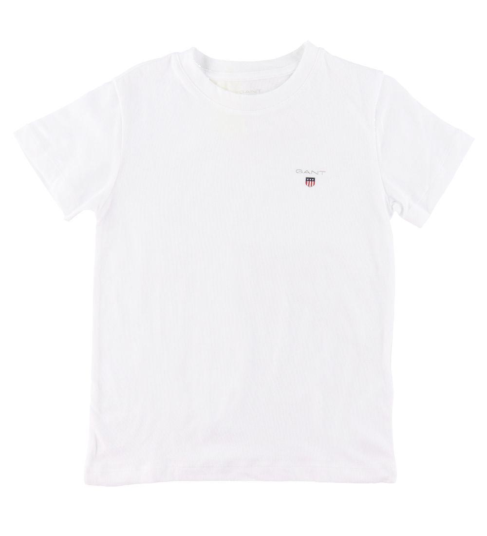GANT T-shirts - 2-pak - Hvid/Hvid