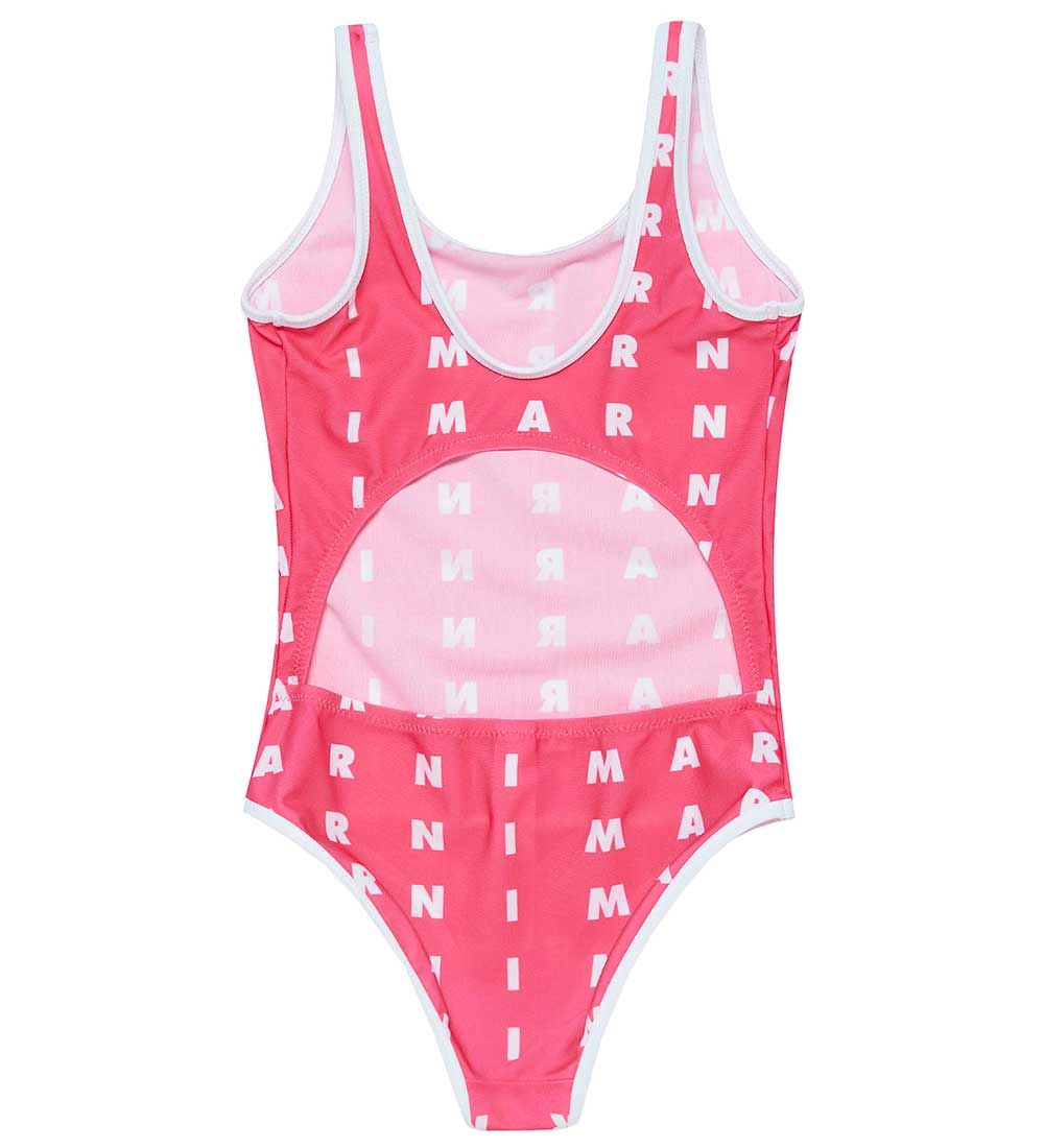 Marni Badedragt - Pink m. Hvid