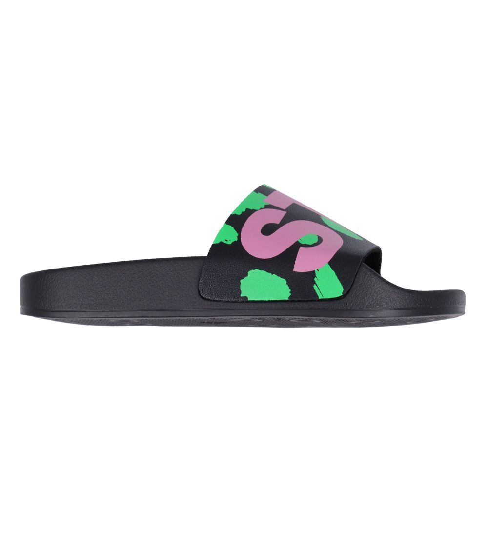Stella McCartney Kids Badesandaler - Sort m. Grøn/Rosa