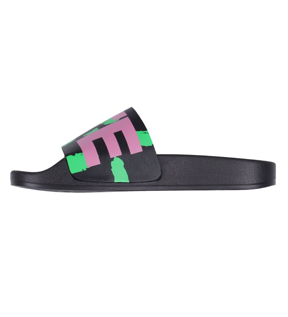 Stella McCartney Kids Badesandaler - Sort m. Grøn/Rosa