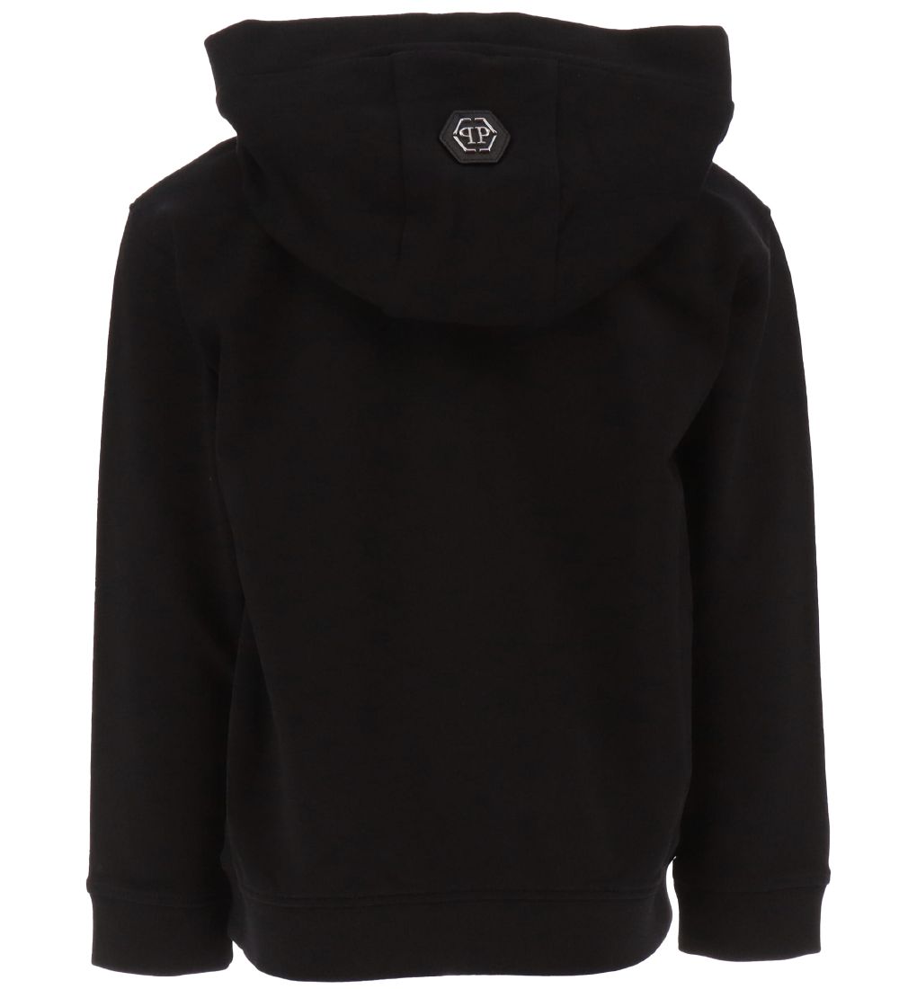 Philipp Plein Hættetrøje - Sort/Hvid m. Bamse