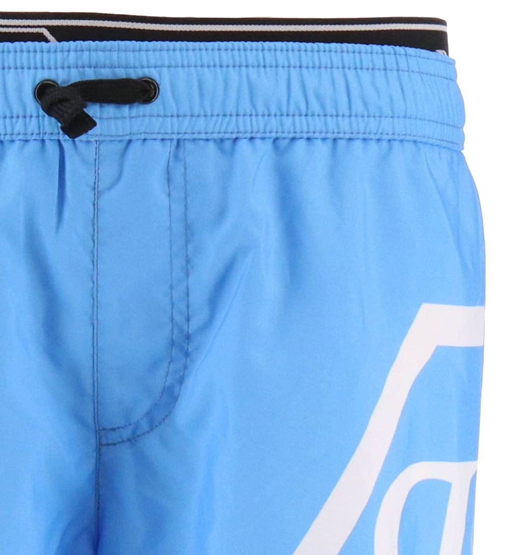 Philipp Plein Badeshorts - Blå m. Hvid