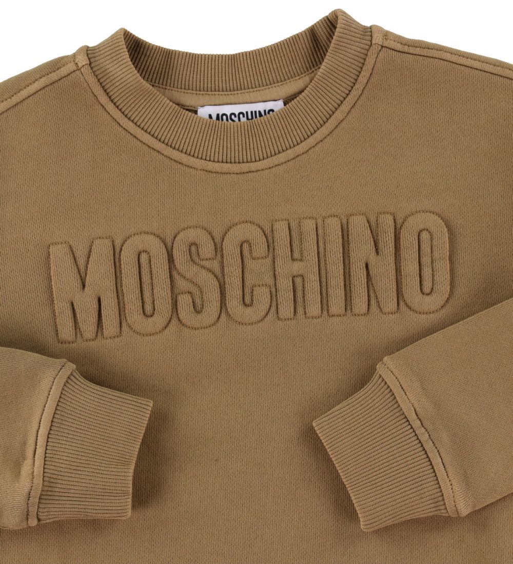 Moschino Sweatshirt - Mørk Sand m. Logo