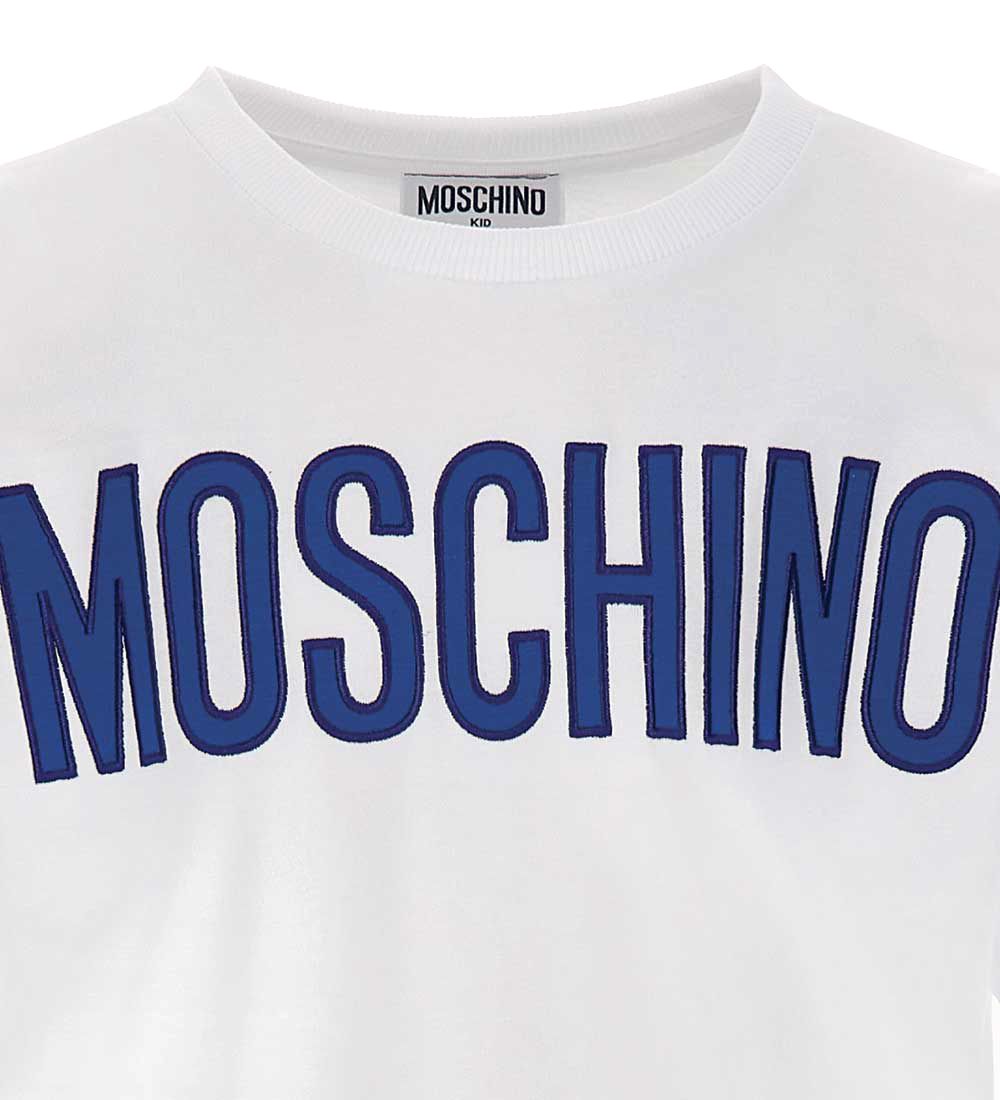 Moschino T-shirt - Maxi - Hvid/Blå