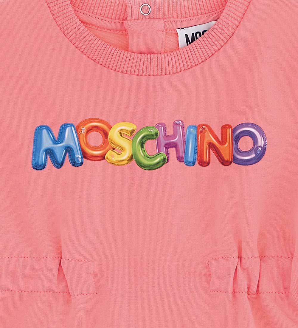 Moschino Sweatkjole - Pink m. Print