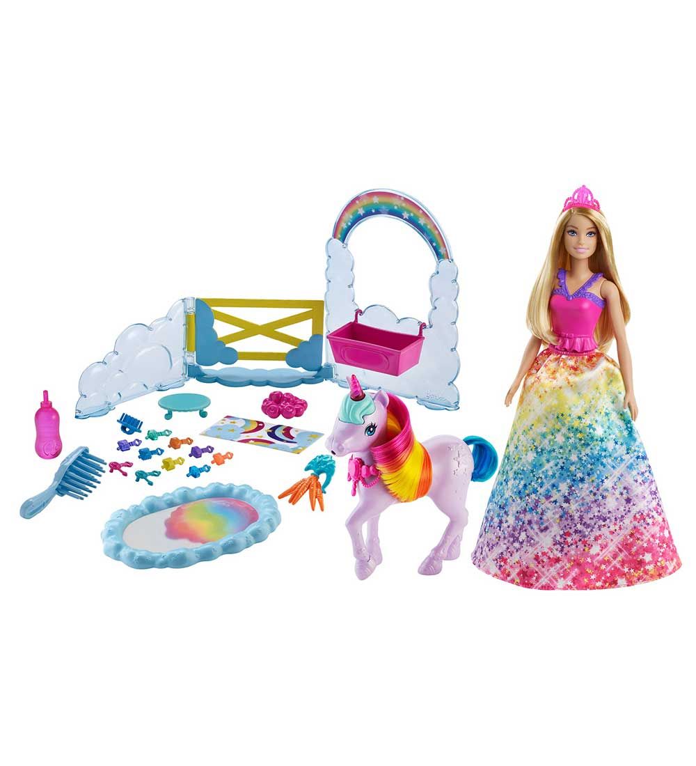 Barbie Dukkest - Rainbow Potty Unicorn