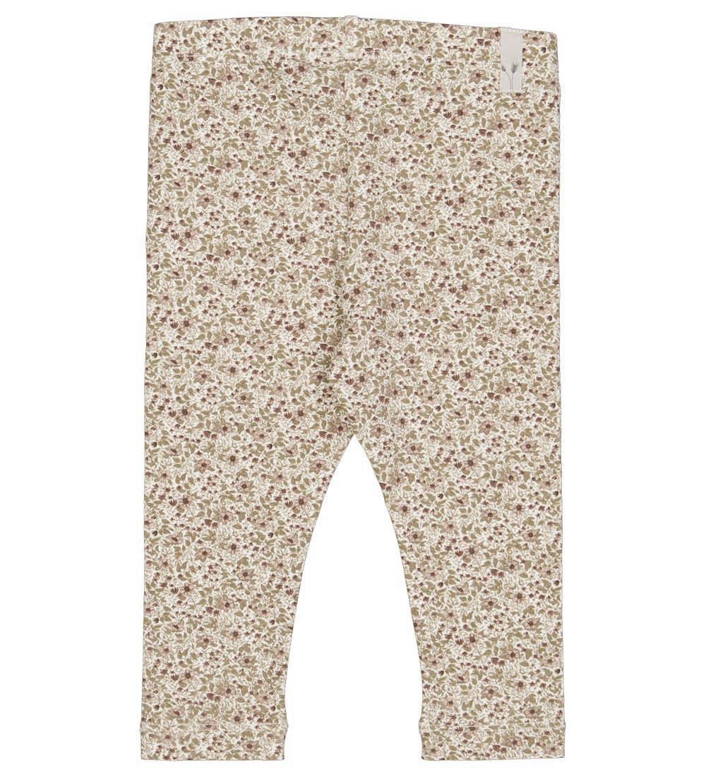 Wheat Leggings - Eggshell Flowers