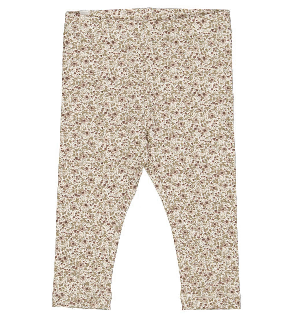 Wheat Leggings - Eggshell Flowers