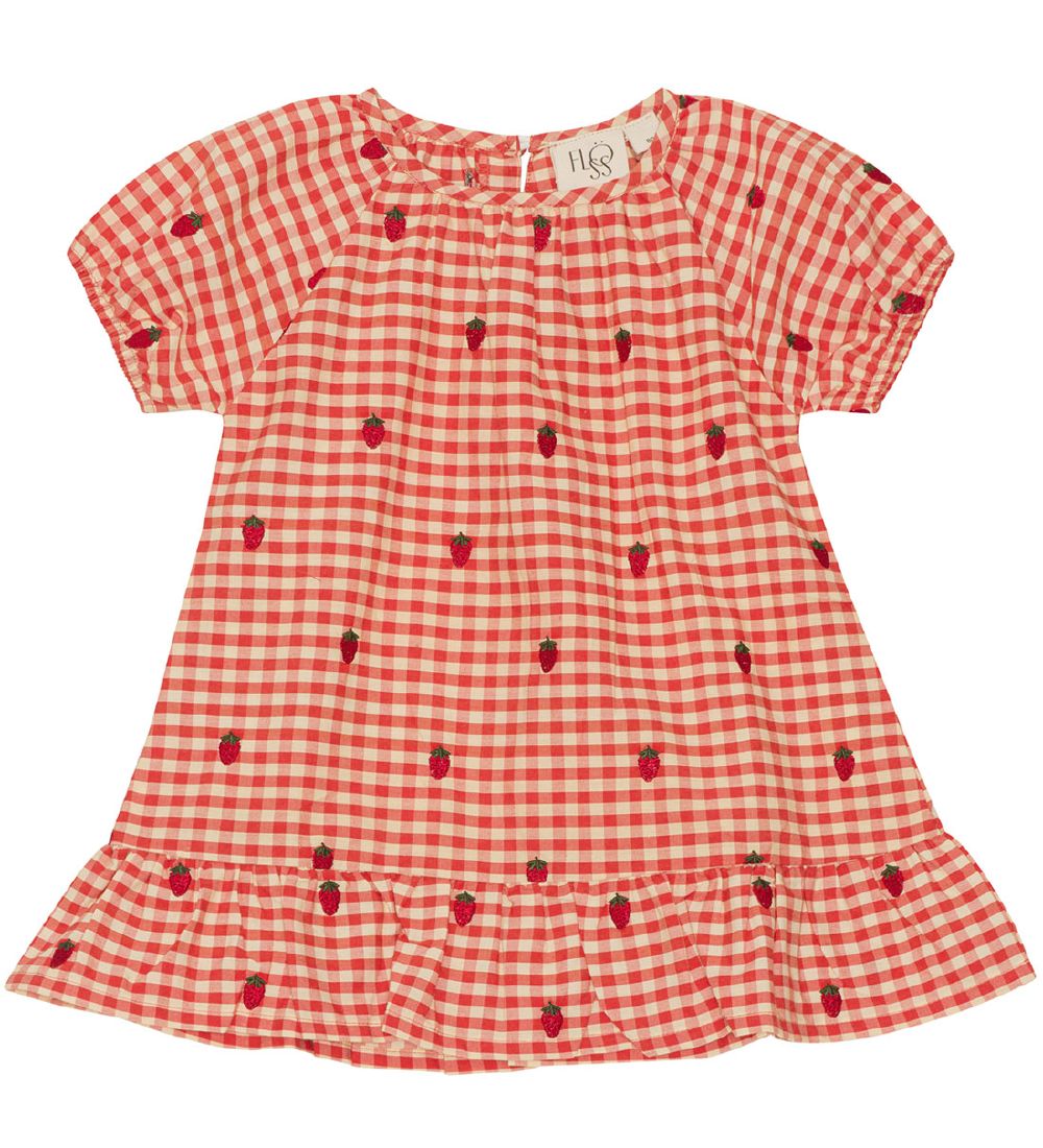 Flöss Kjole - Molly - Berry Gingham